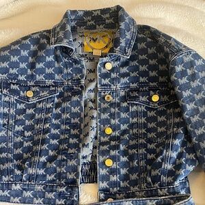 Micheal kors logo jacket and logo skirt